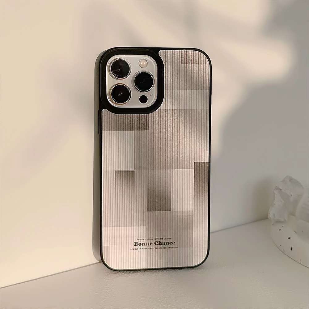 Custodia per cellulare minimalista alla moda per iPhone 15 14 13 12 11 Pro Max Custodia antiurto in pelle TPU