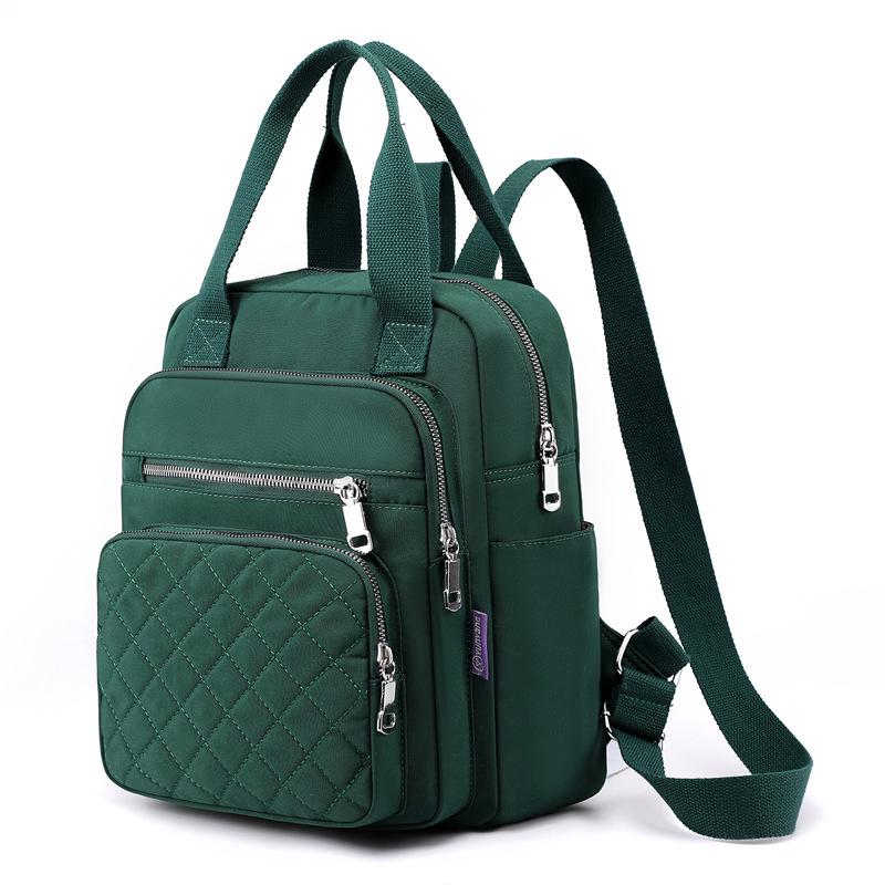 2025 Nylon Quilted Backpack for Women - Double Shoulder & Handheld Design