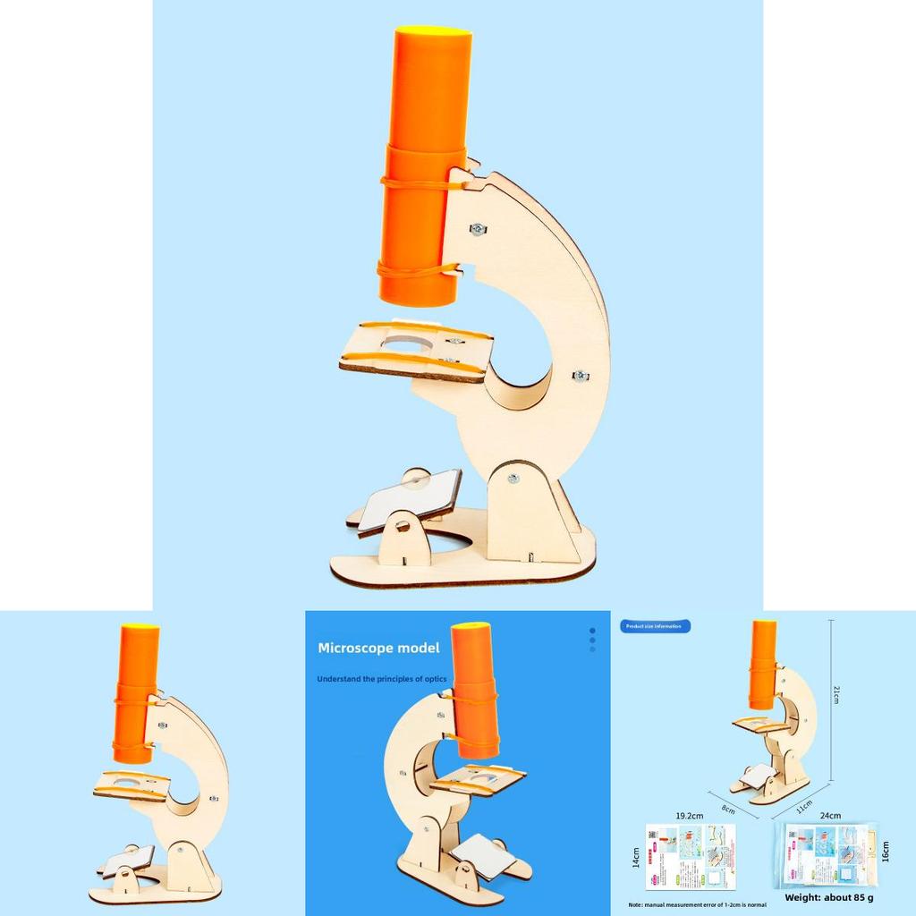 Science Microscope Kit For Kids Diy Physics Educational Toy Science Experiment Set For Children