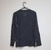 [USED] For y2k, hosts, and visual kei fans! Black by Vanquish/Striped Sweater