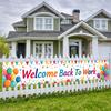 Reunion Banner Lightweight Office Banner Welcome Banner Polyester Material For Office Decoration Reunion Event Employee