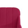 Velvet Bench In Wine Red 110 X 76 X 80 Cm