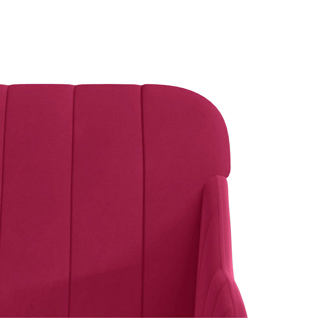 Velvet Bench In Wine Red 110 X 76 X 80 Cm