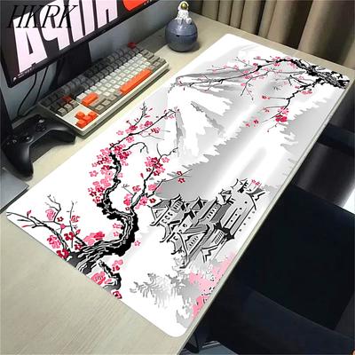 XXL Mauspade Gaming Sakura Japanische Kirschblüte XL Zuhause Neu HD Mauspade Rutschfeste Büro Teppich Laptop Mäuse Matte Tastatur Pads