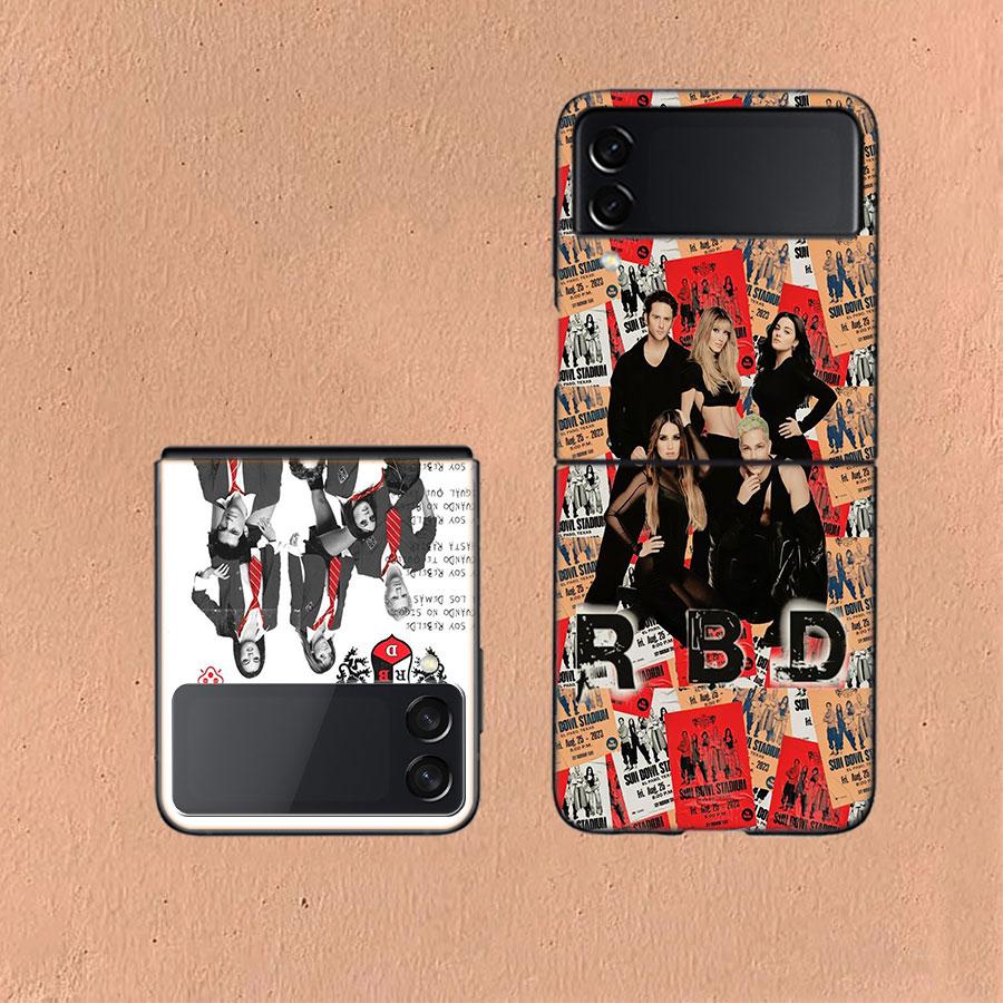 Fashion RBD Rebelde For Samsung Galaxy Z Flip 5 4 3 Case Shockproof Hard Cover Phone Z Flip 6 7 5G Z Flip 5 4 5G TPU PC Hard C
