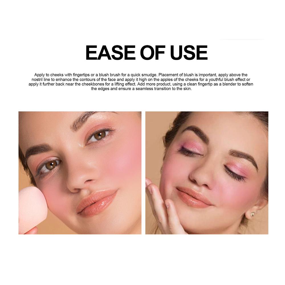 5pcs Dual-Color Blush Palette Set, Pure Mineral Powder Duo Blusher, Natural Matte and Shimmer Face Makeup, Long-Lasting Cheek Blush Compact for Women