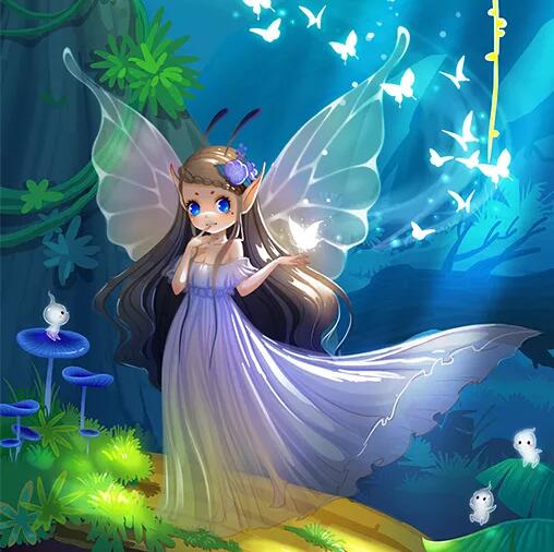 Forest Butterfly Elf Girl 5D Diamond Painting Gift Full Round Design Home Decor Embroidery Round Drill Display Animal Stitch