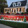 Festive Banner Santa Claus Winter Banner Christmas Decor Bright Colors Christmas Banner For Winter Party Family Gathering Photo