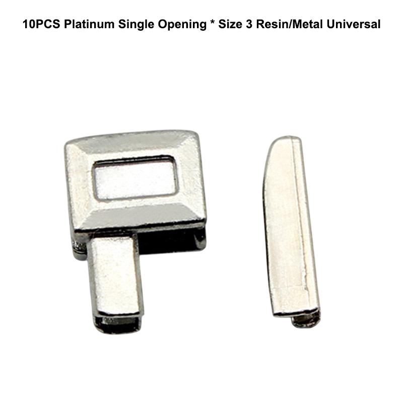 10Pcs Set Premium Metal Zipper Heads Gold Silver Bronze Black - Durable Smooth For Diy Clothing Luggage Repair