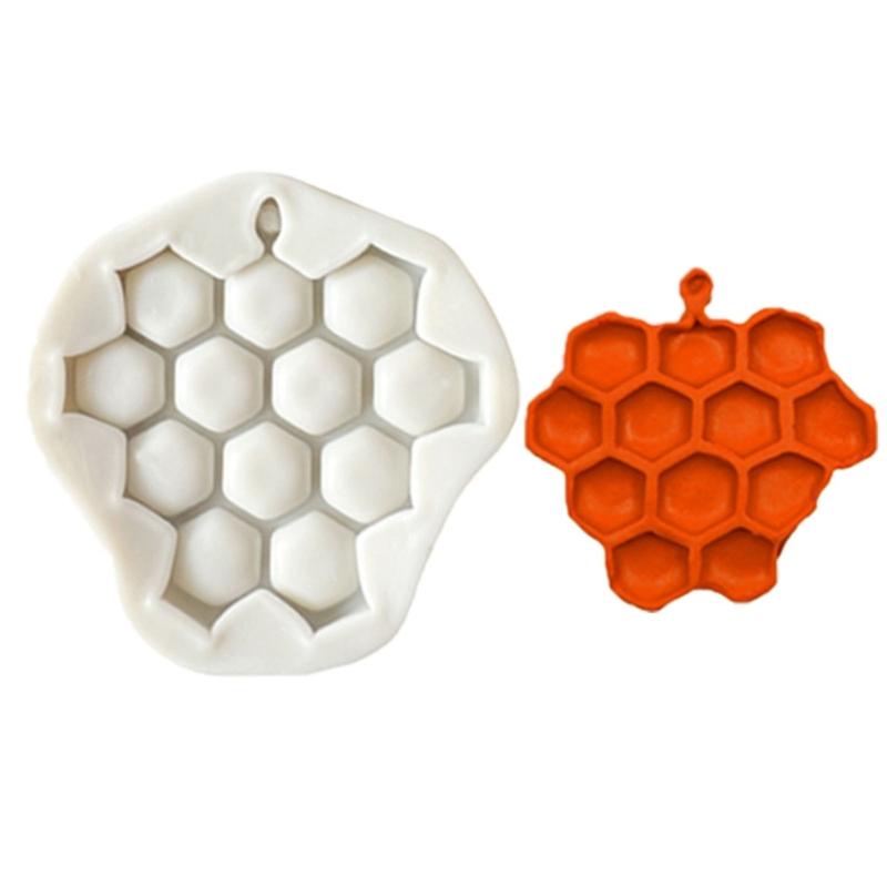 Unique Bee-Beehive Silicone Mold Cute Honeycomb-Chocolate Fondant Molds Homemade-Chocolate-Cupcake Mold DIY Tool