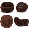 Washable Dog Bed for Winter for Small and Warm Authentic UK Elements Product (Perfect Cats, Dogs, Puppies) - Fluffy, Stretchy, Bed, (Brown)