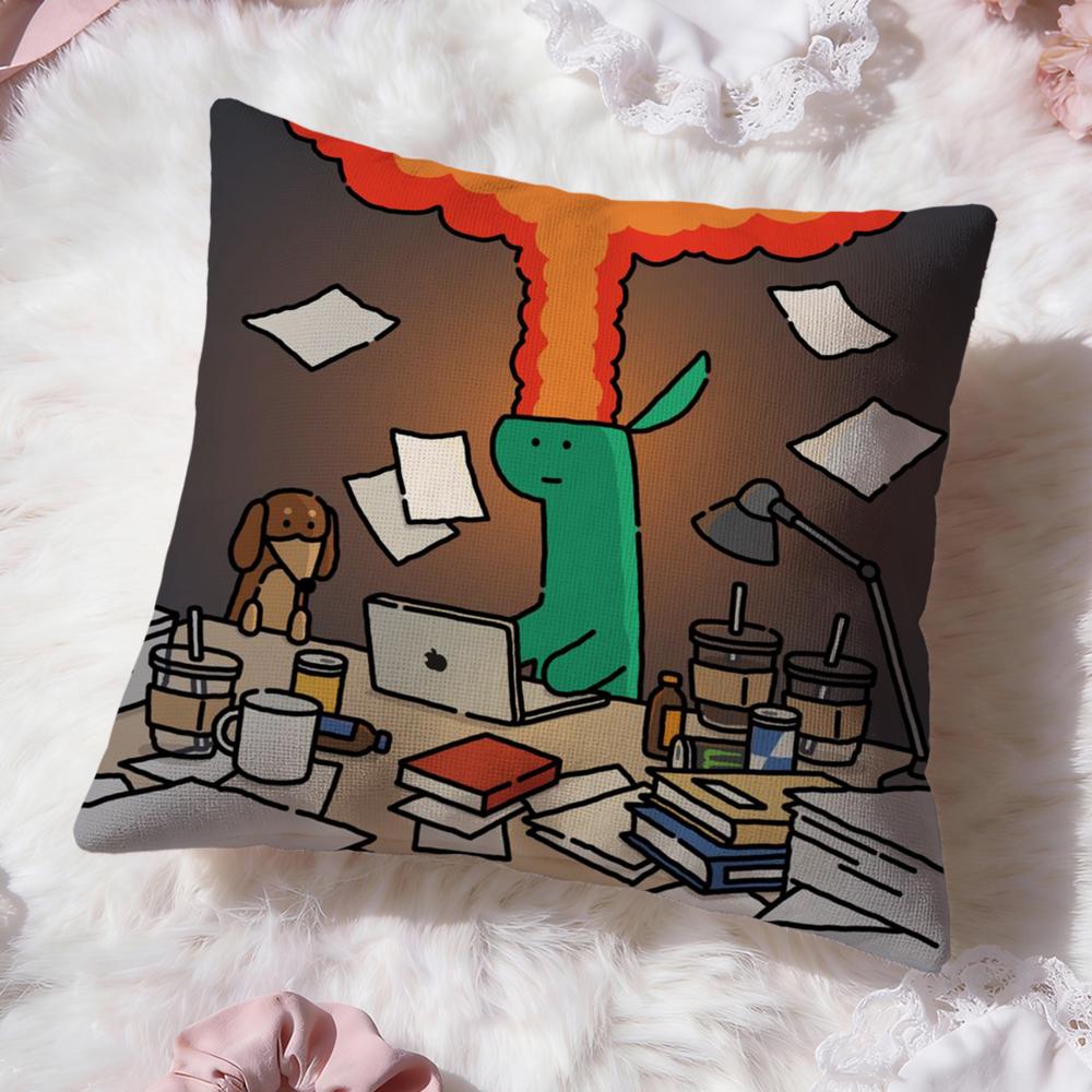 Cartoon Art Joguman Cushion Cover Premium Comfort Reversible Pillow Cove -Two in One Design for Any Room & Car Interior