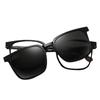 Multifunctio Eyeglasses Frames With Magnetic Absorption Optical Sunglasses Large Square Anti- Blue Lightweight Glasses For Male