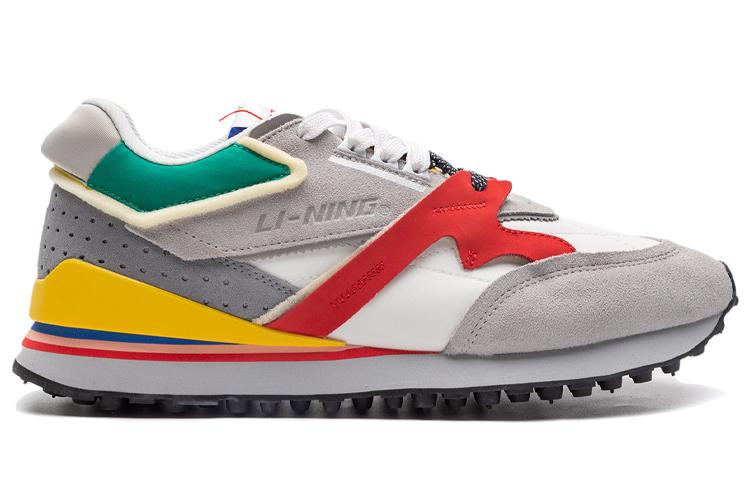 Li Ning 001 Running Shoes Women's Low Top White/Stone Gray AGCP382-1