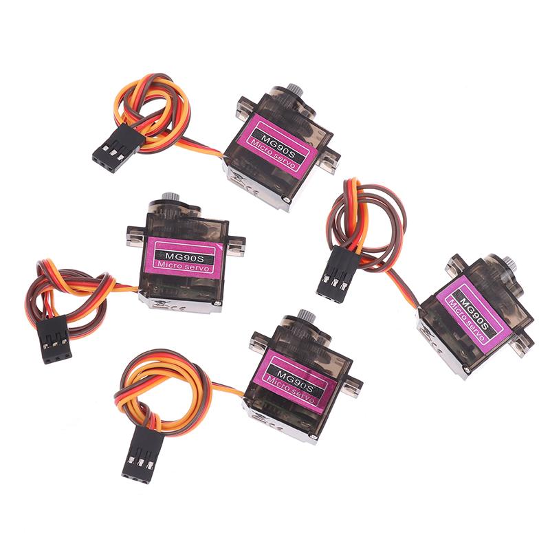 1Pc MG90S High Speed Micro Metal Gear Servo 180° 360° For RC Plane Helicopter Boat Car Mini Remote Control Toy Accessory