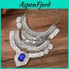 Retro Geometrischer Legierungs-Choker Mit Mehrschichtigen Quasten und Party-Kleidung Für Damen