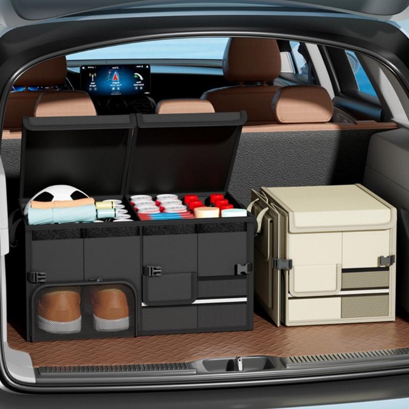 Car Organizers Foldable Storage Bin Trunk Organizers Glove Compartment Box for Efficient Space Saving and Organization