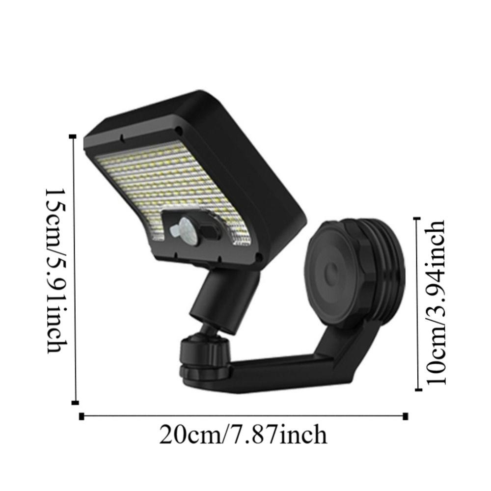 180 Degree Foldable Solar Wall Light 92 LEDs Adjustable Brightness Garden Street Lights Auto On/Off Magnetic Base