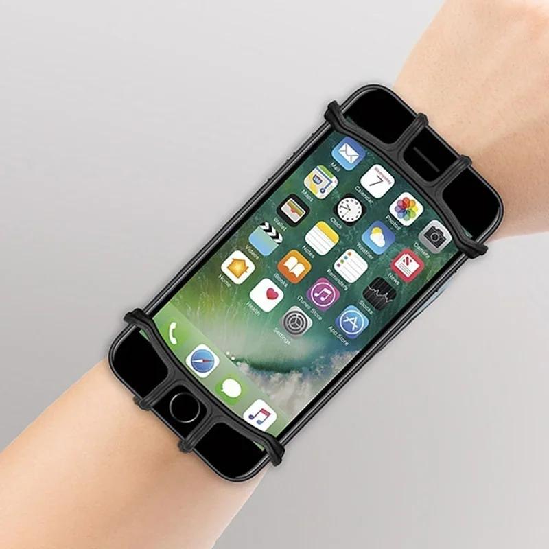Wrist Mobile Phone Bracket 360 ° Rotation Bracket Wrist Strap Outdoor Sports Cycling Mobile Phone Arm Strap