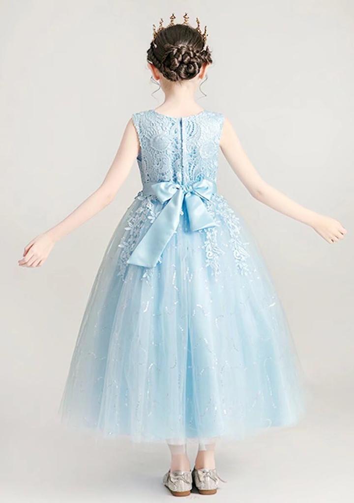 TYQQU Formal Formal Wedding Long Kindergarten Entrance Light Size 140 Kids' Dress, Junior, Piano, Party, Concert, Dress, Dress, Recital, Girls'
