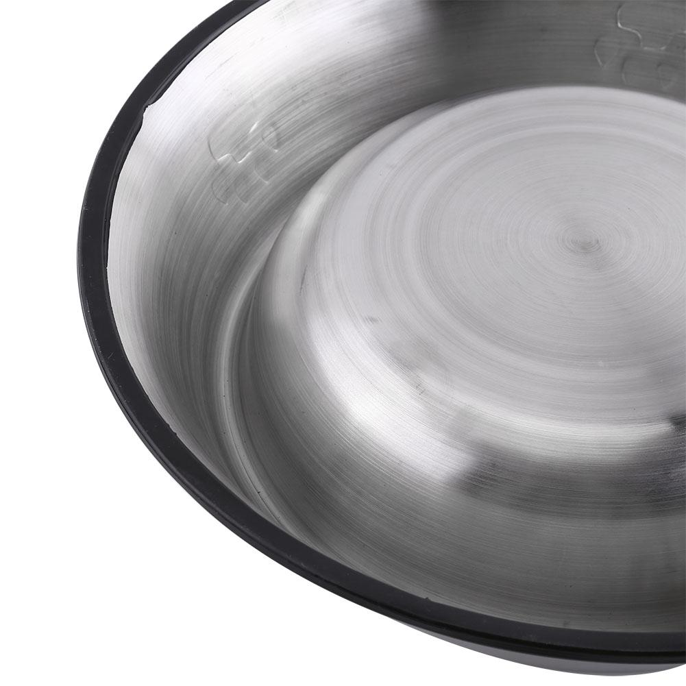 Stainless Steel Pet Dog Cat Puppy Travel Feeding Feeder Food Water Dish Holder (15cm)