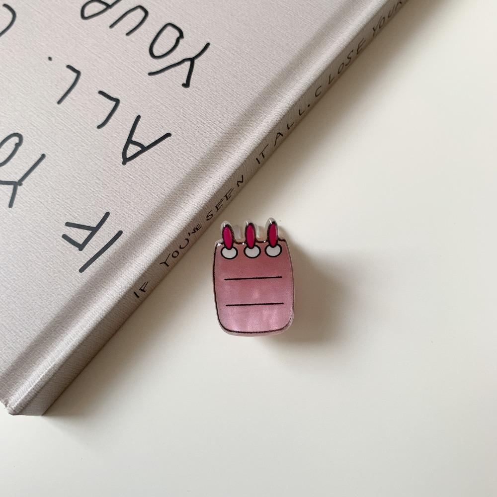Cute Stationery Mini Hair Claw Ruler Cartoon Bangs Clip Personalized Cute Hair Clip Female Style 4