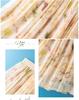 Elegant Apricot Silk Midi Skirt: Gentle Floral Print, Elastic Waist, Wide Hem - Perfect for Pear-Shaped Figures