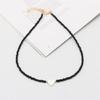 Delicate Bead Chokers Necklace Summer Bohemian Beaded Necklace Y2K Heart Shell-Charm Bead Chokers Necklace Summer