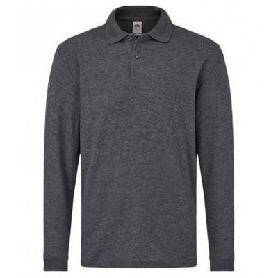 Çocuk/Çocuk Uzun Kollu Pike Polo Gömlek