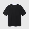 LIKK Collar Contrast Loose Fit Short Sleeve T-Shirt (Black)_L4B1-Ts09C