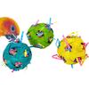 3Pcs Bird Foraging Toys Parrot Cage Shredder Toy 2.4-in Foot Ball Chewing Toys for Small Animals Gerbils Hamsters