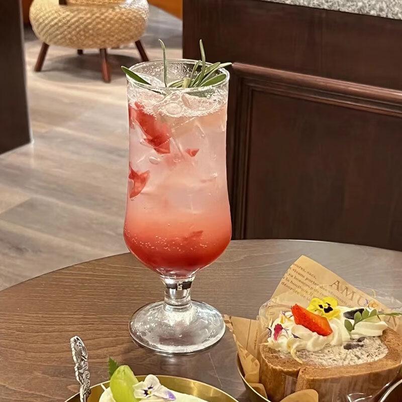 ZISIZ Handmade Korean Ins Style Glass Beverage Cup