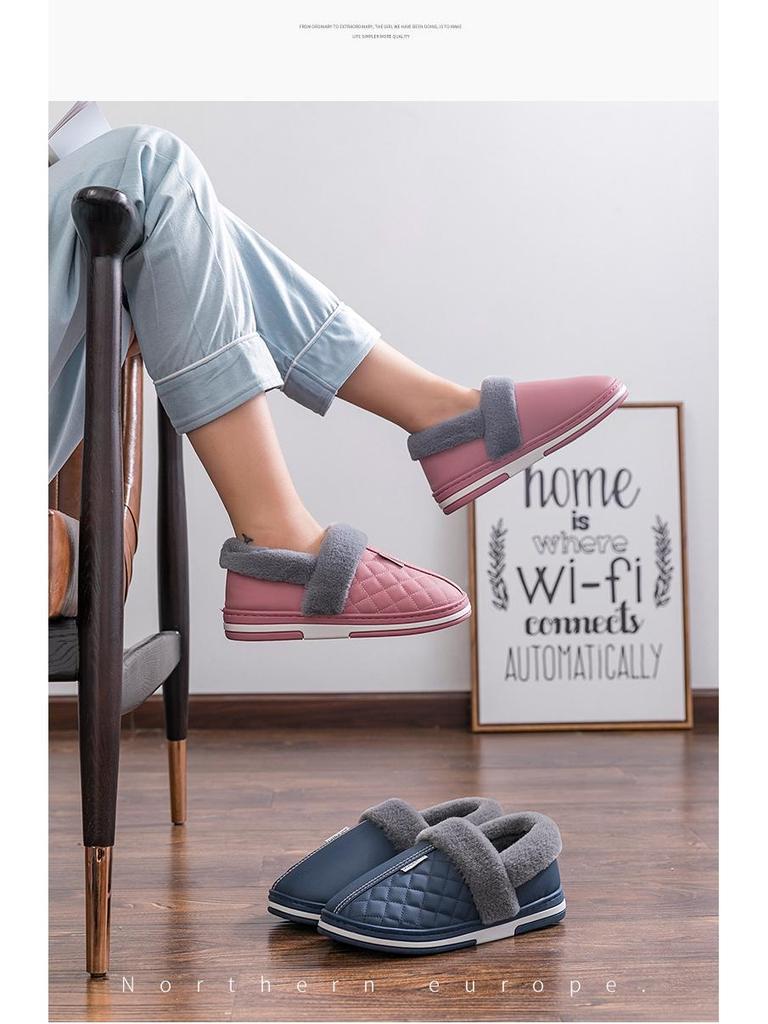 Herens Waterdichte Katoenen Pantoffels - Winter 2025 Stijl, Binnen/Buiten, Grote Maat