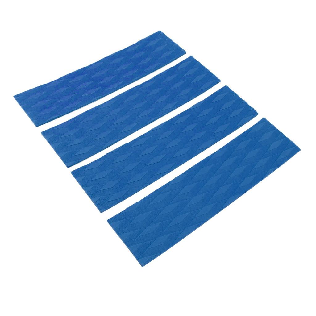 4Pcs Surfboard Traction Pads Surfing Front Traction Anti Slip Pad for Skimboards Kayak Blue