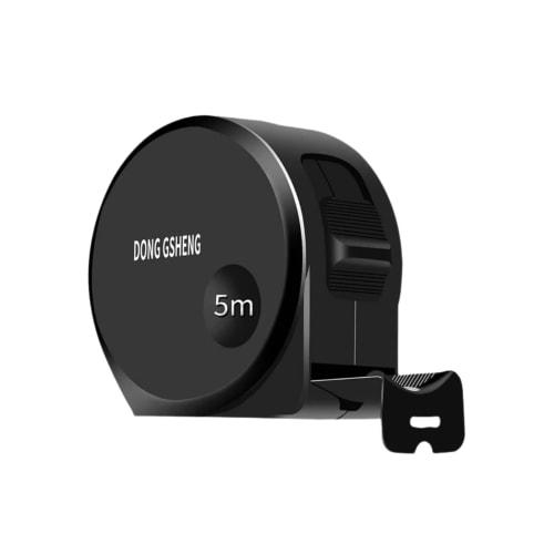 High-Precision Steel Tape Measure, 19mm x 5m, High-Hardness Engineering Tape Measure, Convex, Self-Locking Chrome, Water and Rust Resistant, Clear Mar