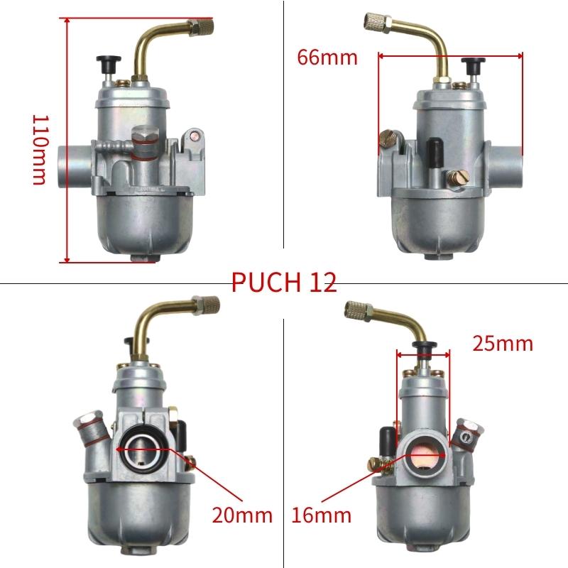 

12mm 15mm Motorcycle Carburetor For Puch Maxi Bing E50 50cc Engine Mini Scooter Moped Carb 12MM