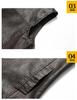 Men's Plus Size PU Leather Jacket - Early Autumn Retro Style Vest