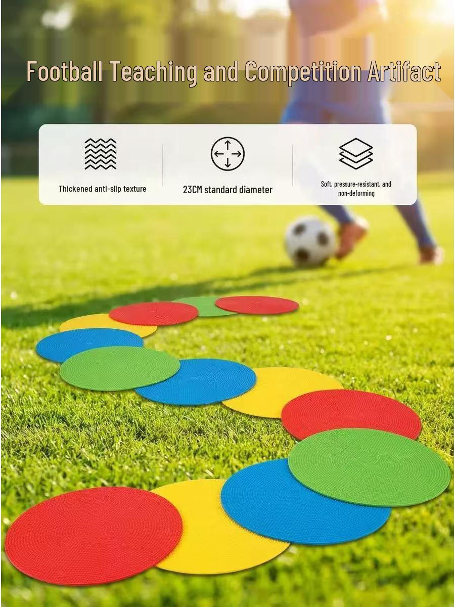 23cm Soft Round Football Training Marker Disc 23cm Flat Disc