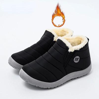 Botas Masculinas de Inverno Impermeáveis com Algodão para Homens Mulheres Leves Slip On Botas de Cano Curto Tamanho Grande 47 Unissex Botas de Neve Zapatillas