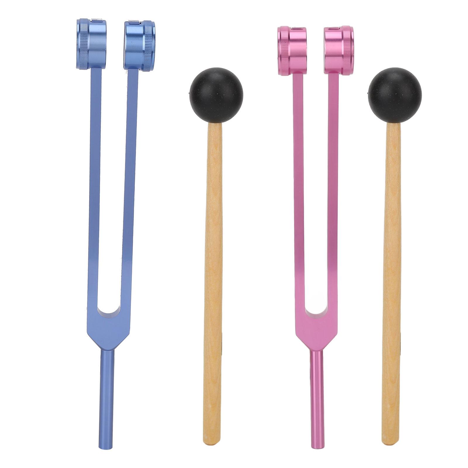 

128 Гц камертоны, процесс окраски, набор камертонов из алюминиевого сплава с шестигранным ключом, небольшой молоток