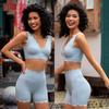 Quick-Dry Breathable Padded Yoga Set: Women's Backless Sport Top Nude Feel Running & Fitness Training Suit