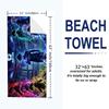 Bluelock Print Beach Towel, Large Soft Quick Dry Towel for Beach Camping Swimming