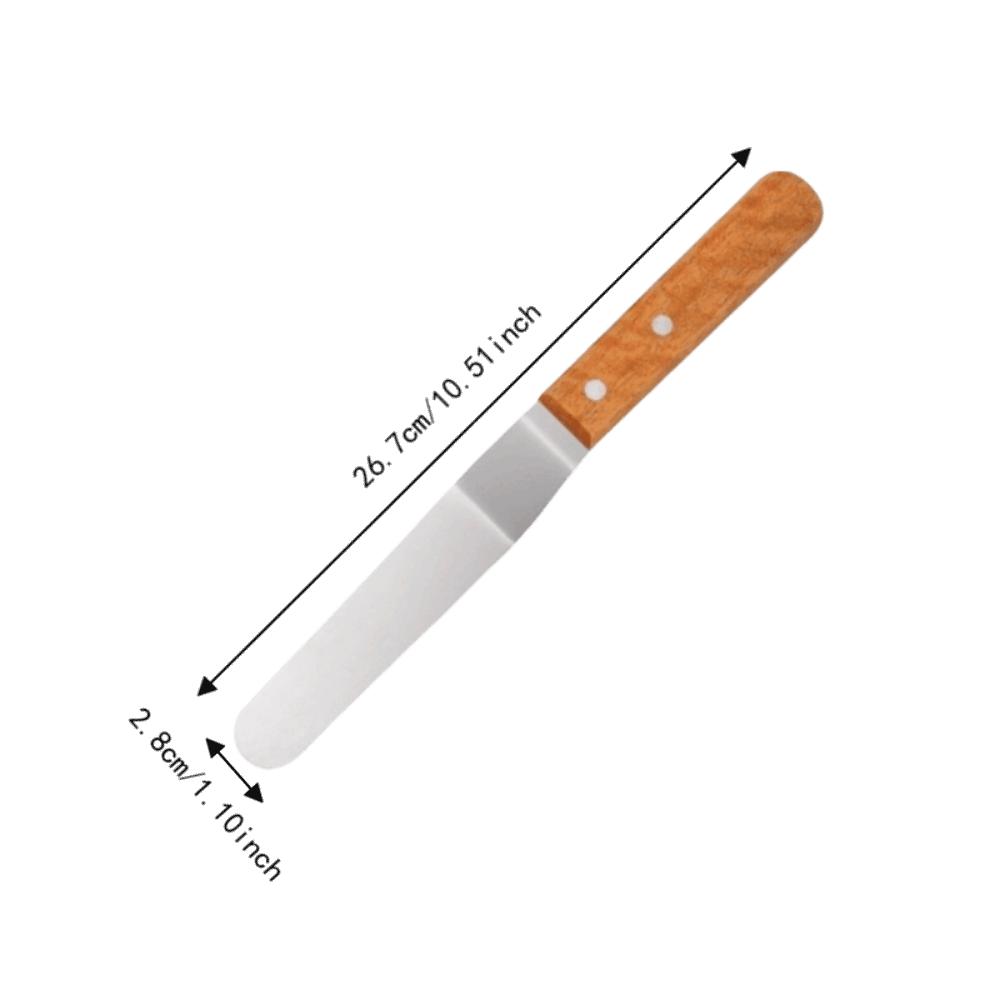 Stainless Steel Blade Icing Spatula Smooth Flat Blade Offset Spatula  Bread Jam Spreading