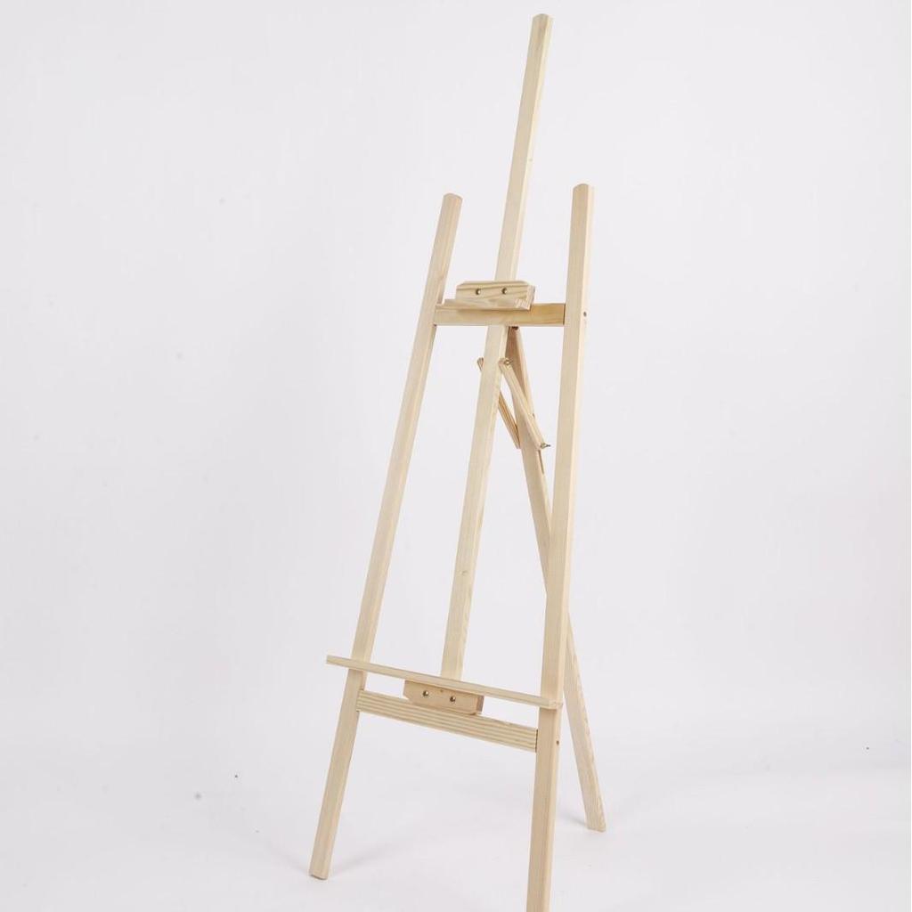Adjustable Solid Pine Wood Easel for Art Students - Wedding Welcome Sign, Sketch & Oil Painting Display Stand.