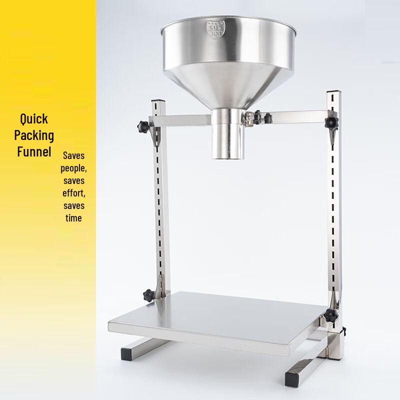 Stainless Steel Industrial Filling Funnel with Stand