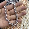 1String, White Purple Yellow Natural Freshwater Pearls, Handmade  Top Sided Drilled Hole Pearl Beads for Jewelry Making DIY (Beads 5-6mm, Length 36cm)