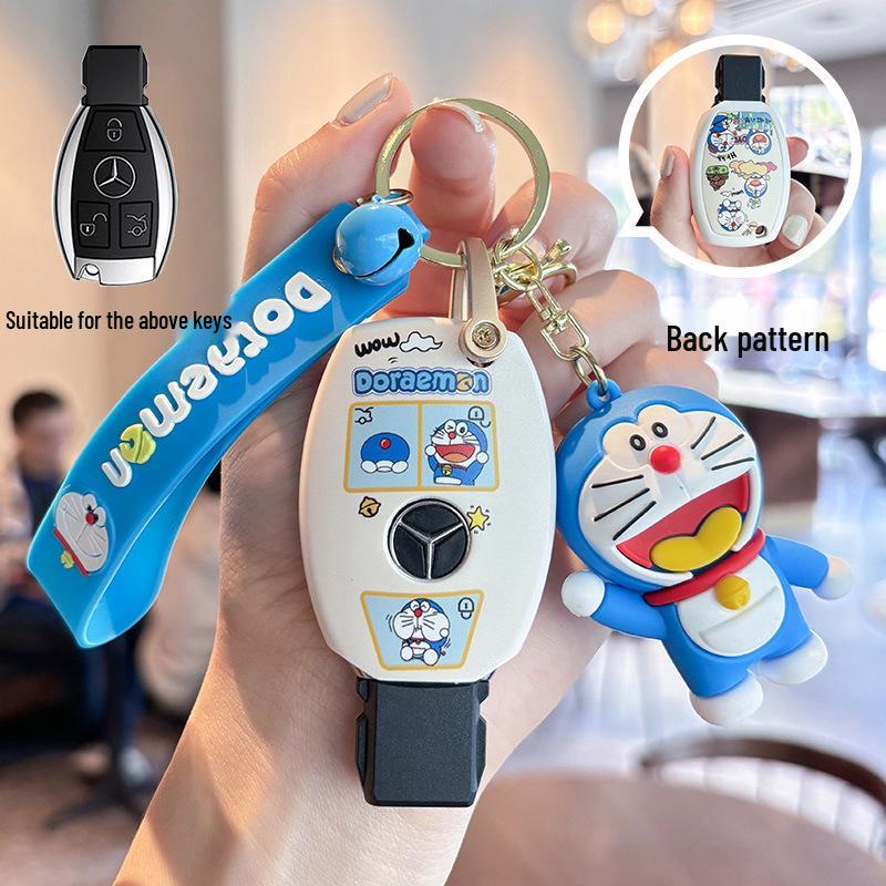Shockproof Key Covers and Cartoon Buckles for Mercedes-Benz GLC/CLA, C-Class/R-Class, CLS/GLE, GLK300