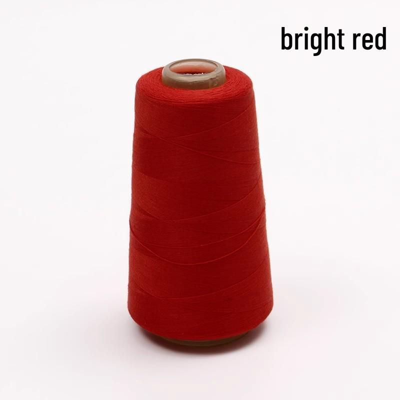 Large Cone of White Polyester Sewing Thread for Machines and Hand Sewing