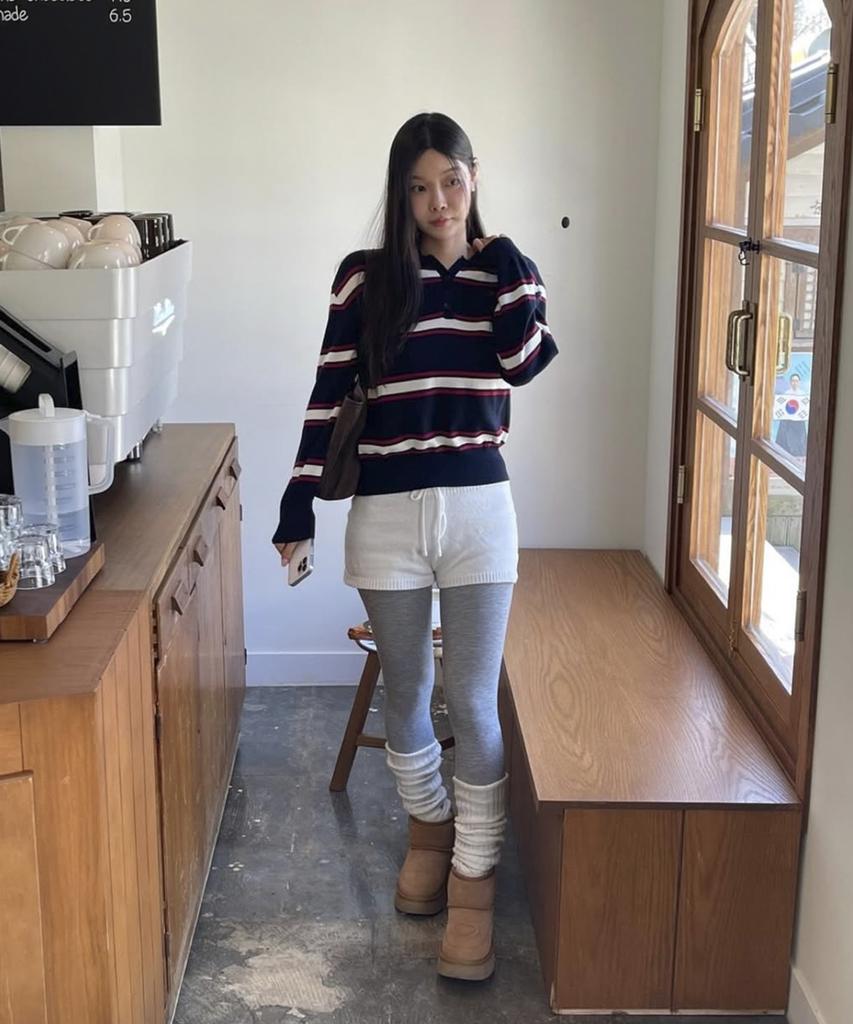 JUCYJUDY Striped Collared Knit Pullover J1Kt121F