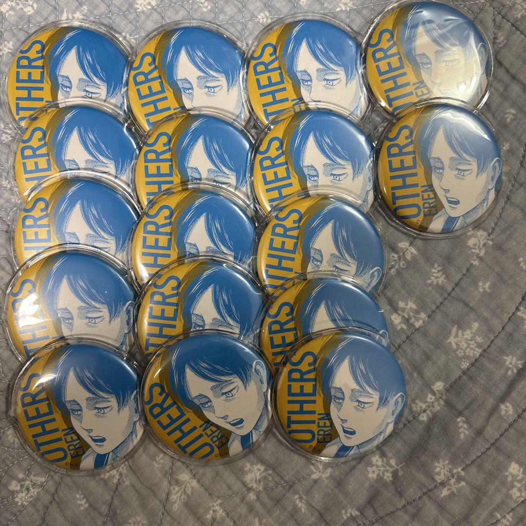 

[USED] Attack on Titan Eren Online Exhibition Button Badge
